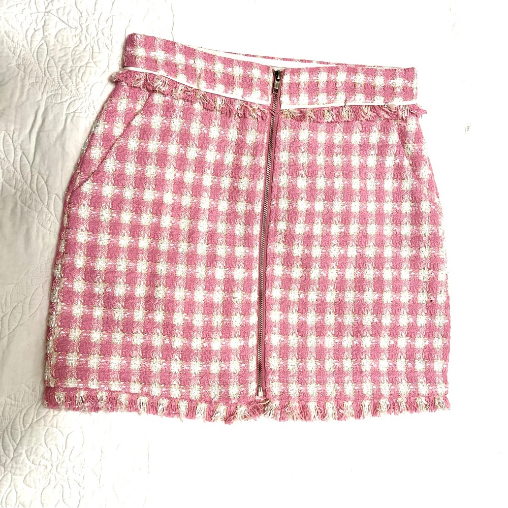 NWT WALTER BAKER KENNEDY NAUTICAL TWEED PINK JACKET AND KAILYN SKIRT SET - Picture 5 of 15